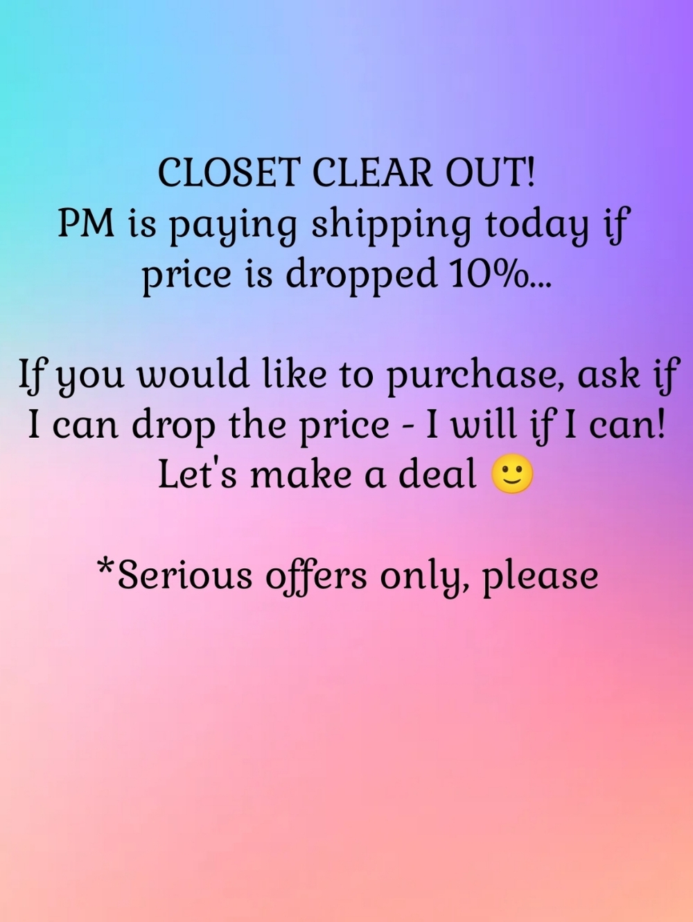 CLOSET CLEAR OUT! - Picture 2 of 2